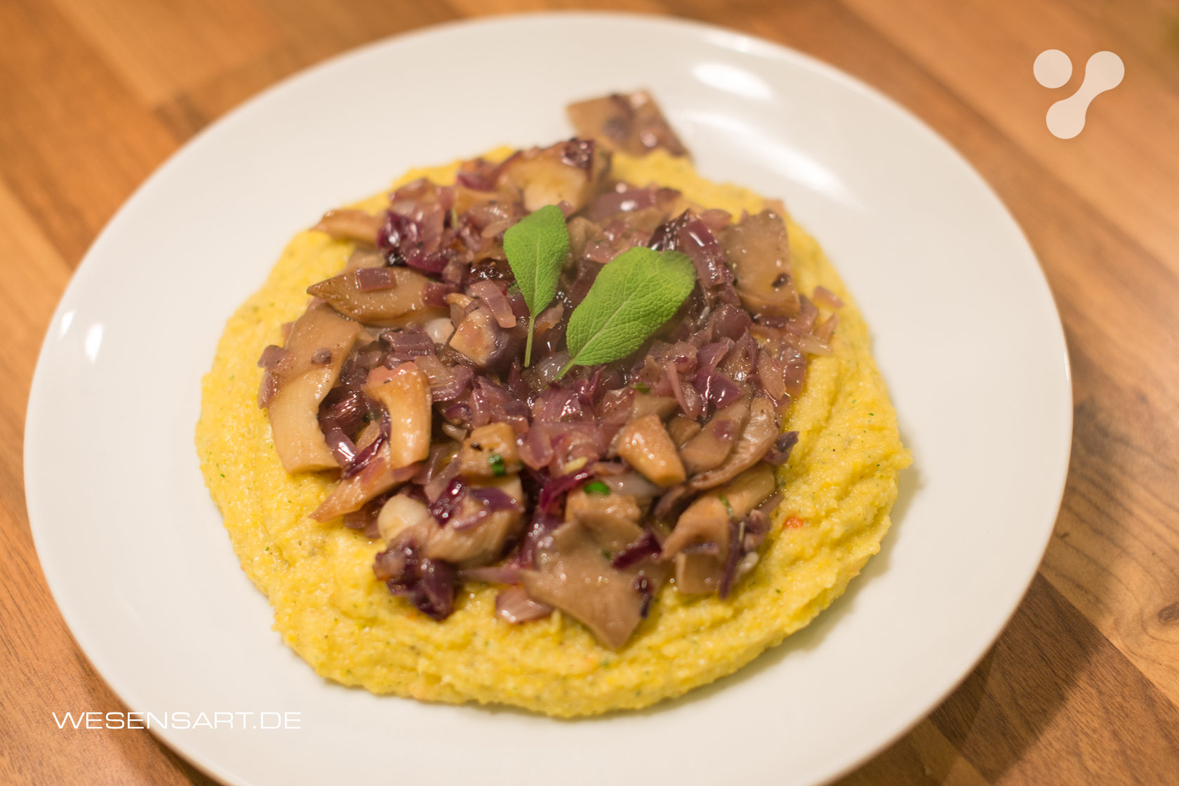 Polenta mit Austernpilzen und Salbei - Digitaler Blogsatz | Digitaler ...
