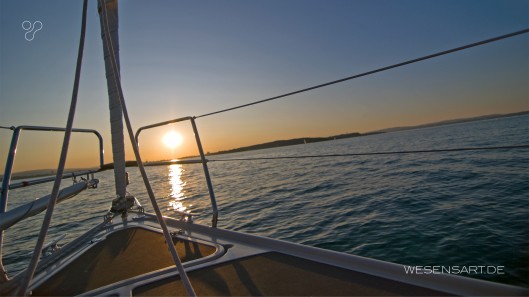 Sonnenuntergang in der Konstanzer Bucht